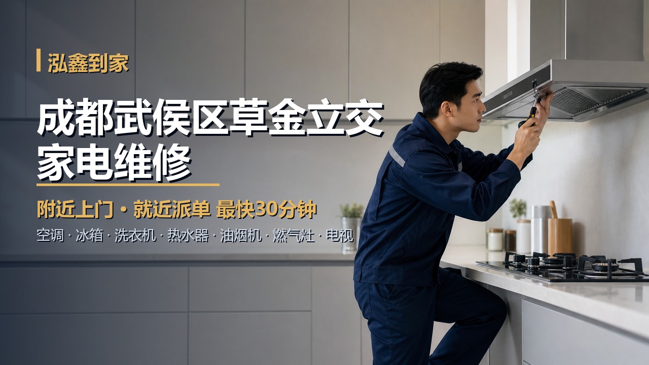 成都武侯区草金立交家电维修上门 泓鑫到家